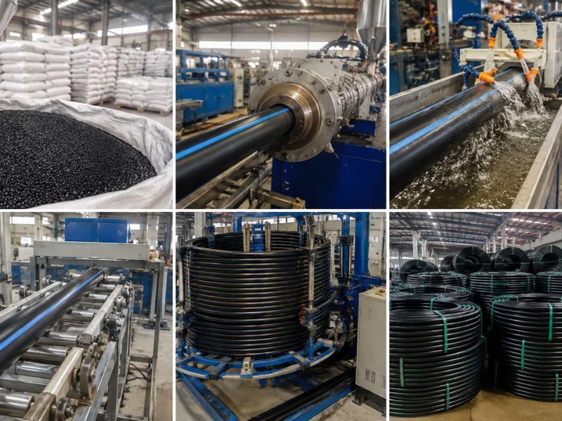 Quy Trình Sản Xuất Ống LDPE - HDPE Đạt Chuẩn