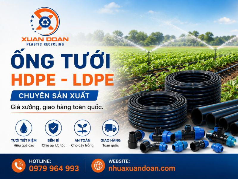 Nhà sản xuất ống tưới HDPE, LDPE