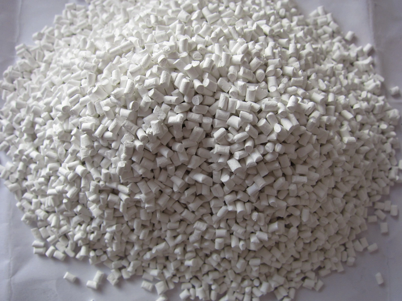 Sản xuất Hạt nhựa PE trắng dạng viên